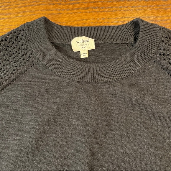 Aritzia | Wilfred Italian Yarn Sweater With Mesh-Like Arms - Picture 2 of 4